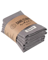 Atom Washcloth Bath Bundle- 6 Pack - Grey