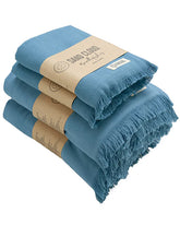 Terra Fringeless XL Bath Bundle - Slate Blue - 2 Pack