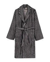 Stripe Dot Robe - Black
