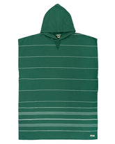 Terra Hooded Poncho - Teal Blue