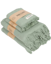 Terra Bath Washcloth Bundle - 6 Pack - Black