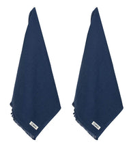 Classic Fringeless Hand Bath Bundle 2 Pack - Navy
