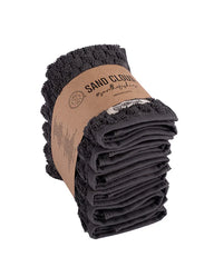 Classic Fringeless Hand Bath Bundle - 2 Pack Black