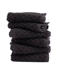 Classic Fringeless Hand Bath Bundle - 2 Pack Black