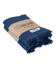 Classic Fringeless Hand Bath Bundle 2 Pack - Navy